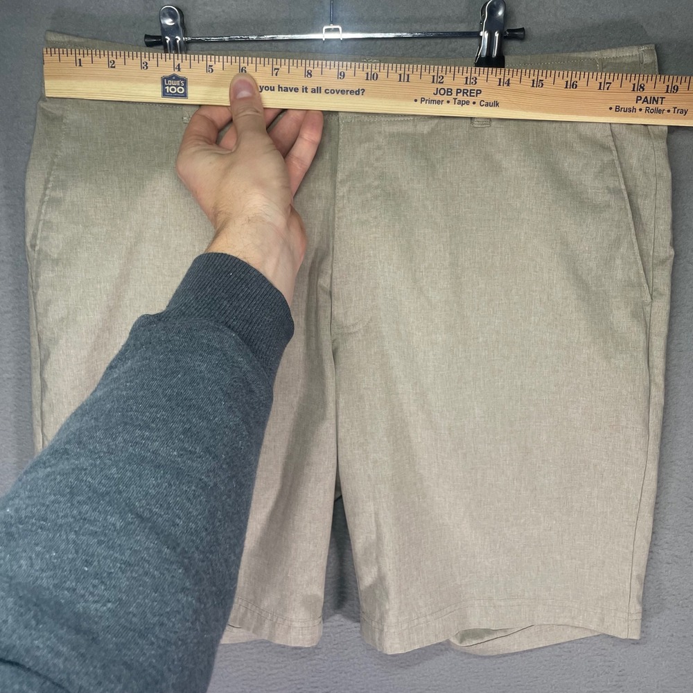 Banana Republic Mens Shorts Size 38 Beige Stretch Flat Front Chino 9 In - Picture 4 of 7